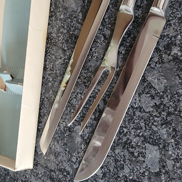 NIB - Vintage Stainless Steel 3 Piece Carving Set - Picture 2 of 10